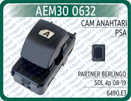 AEM 300632 Cam Anahtari Partner Berlingo Sol 4pin 08-19